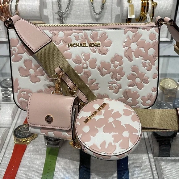 Michael Kors | Bags | Michael Kors Jet Set Sm Sequined Floral